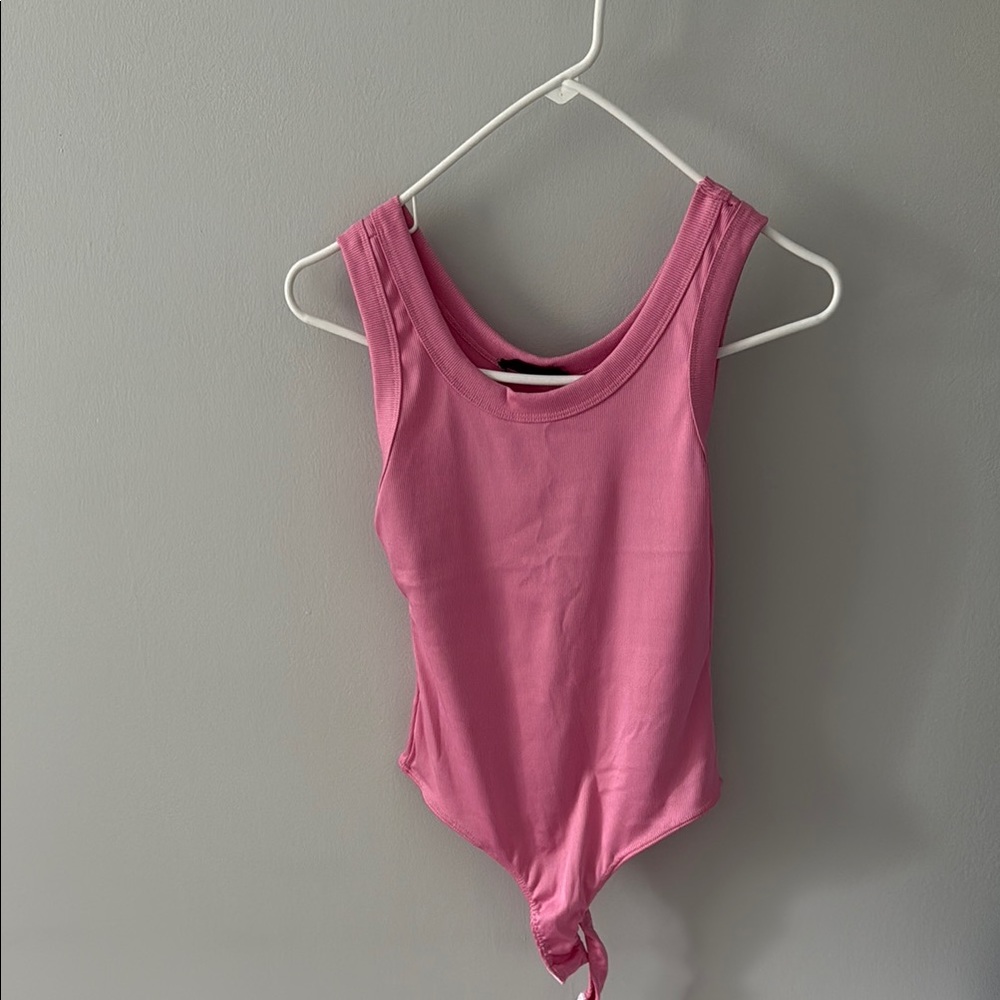 Pink Sleeveless Bodysuit